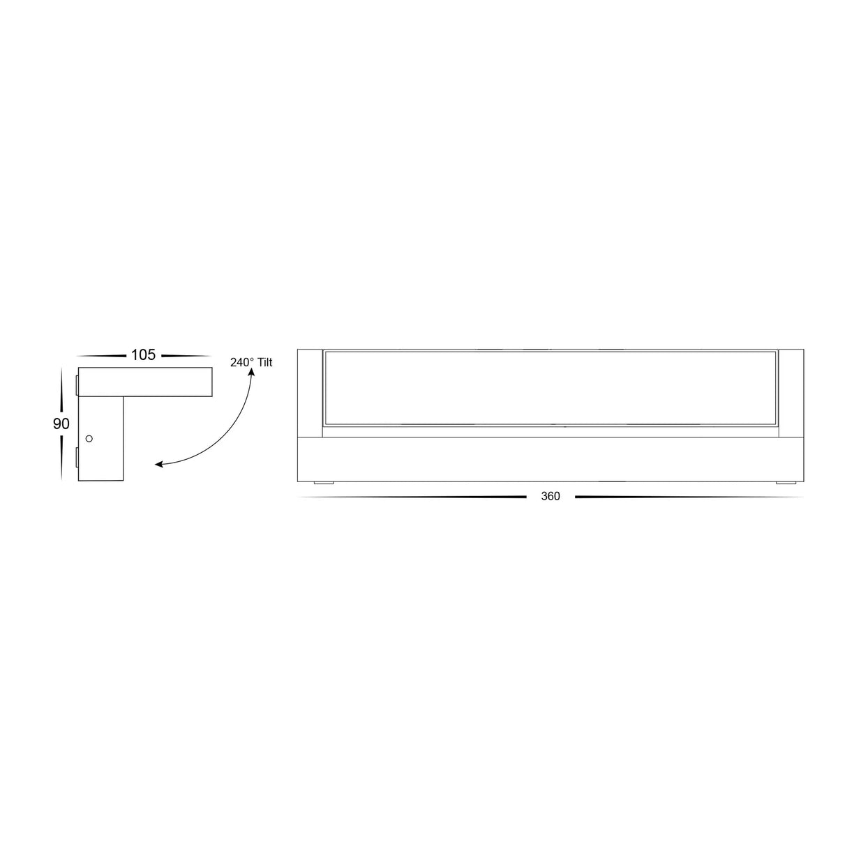 Havit HV3733T-BLK Locu Aluminium Black 36w Adjustable LED Floodlight