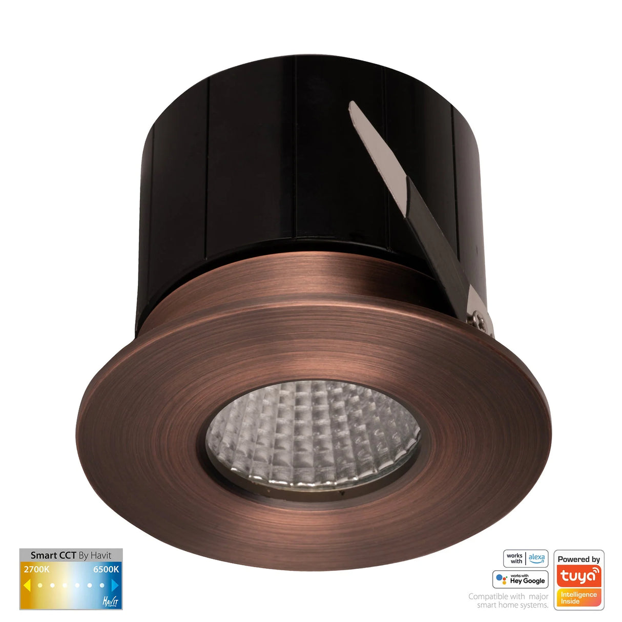 Havit HV5511CCT-AB Prime Antique Brass Fixed CCT WIFI LED Downlight