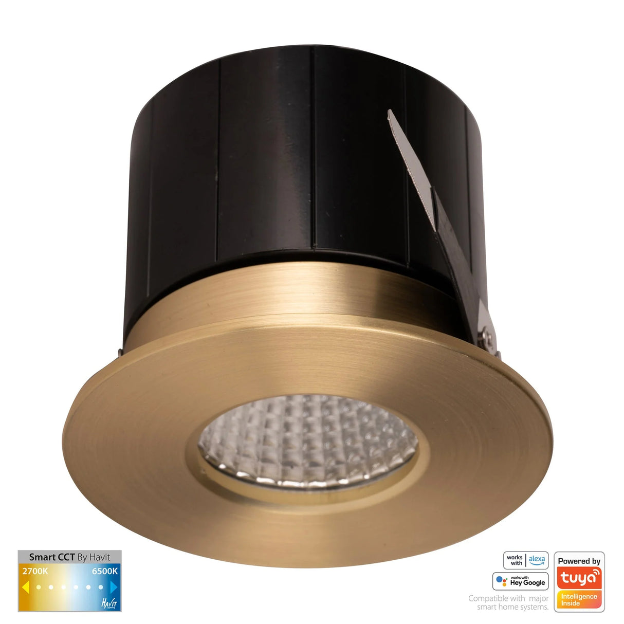 Havit HV5511CCT-BR Prime Brass Coloured Fixed CCT WIFI LED Downlight