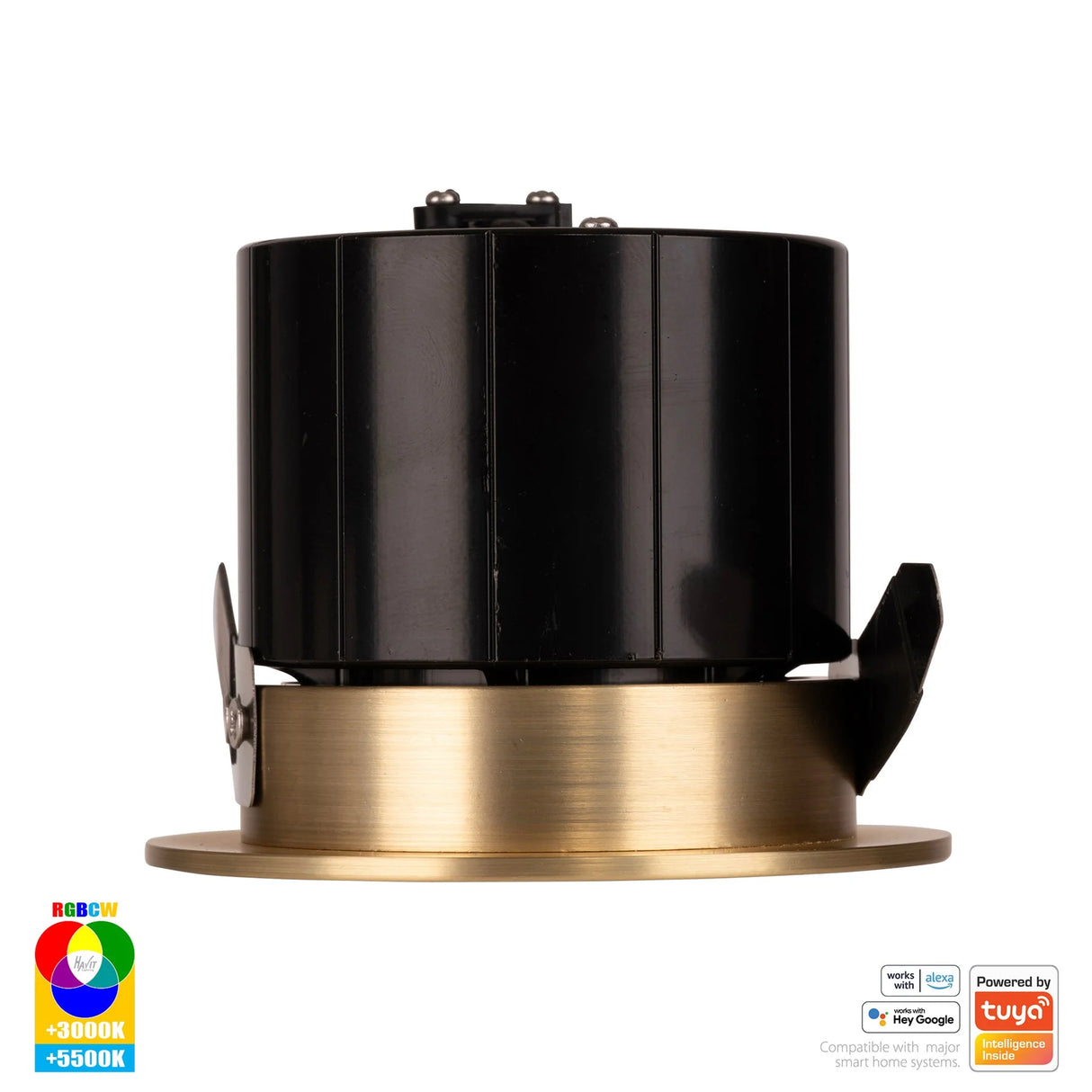 Havit HV5511RGBCW-BR Prime Brass Coloured Fixed RGBCW WIFI LED Downlight