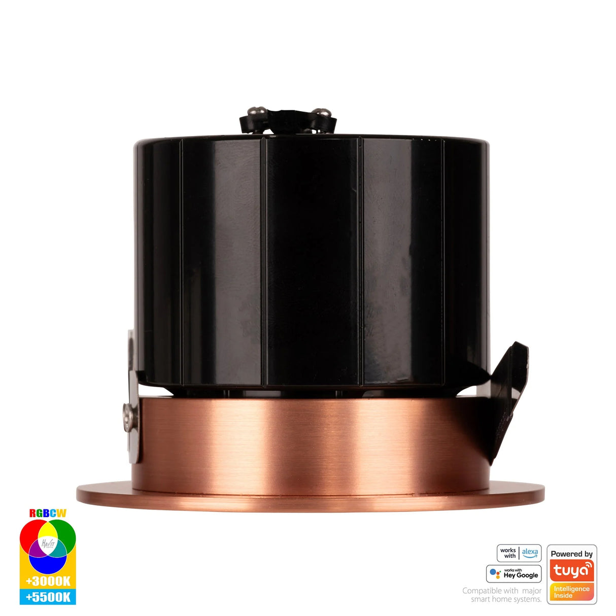 Havit HV5511RGBCW-CP Prime Copper Coloured Fixed RGBCW WIFI LED Downlight