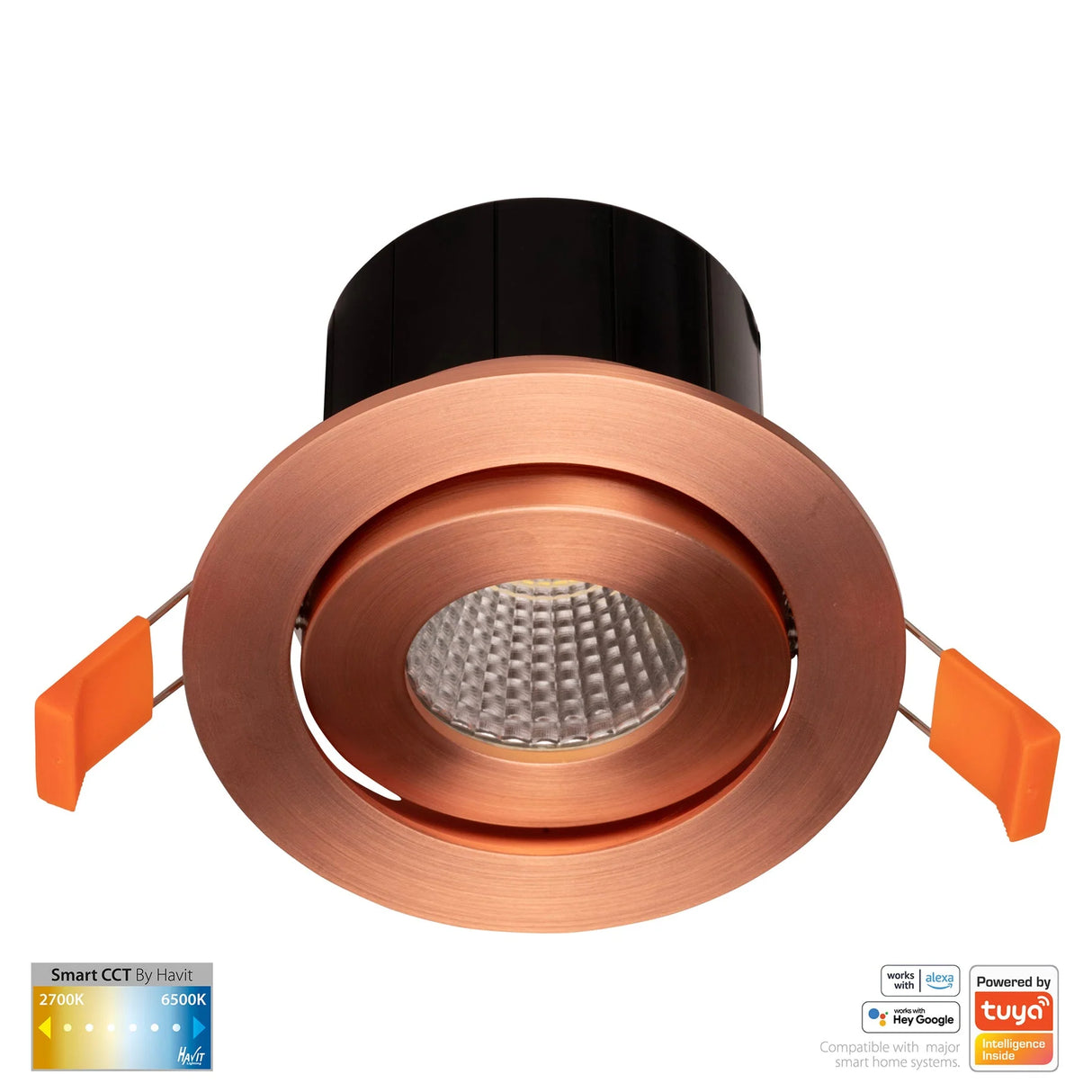 Havit HV5512CCT-CP Prime Copper Coloured Tilt CCT WIFI LED Downlight