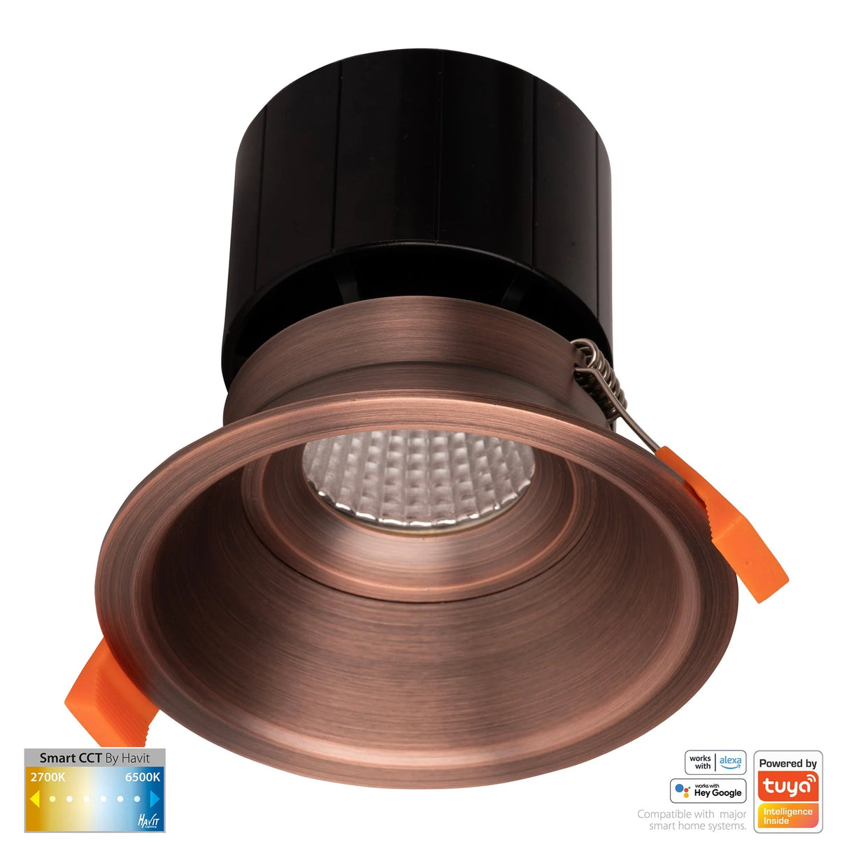 Havit HV5514CCT-AB Prime Antique Brass Fixed Deep CCT WIFI LED Downlight