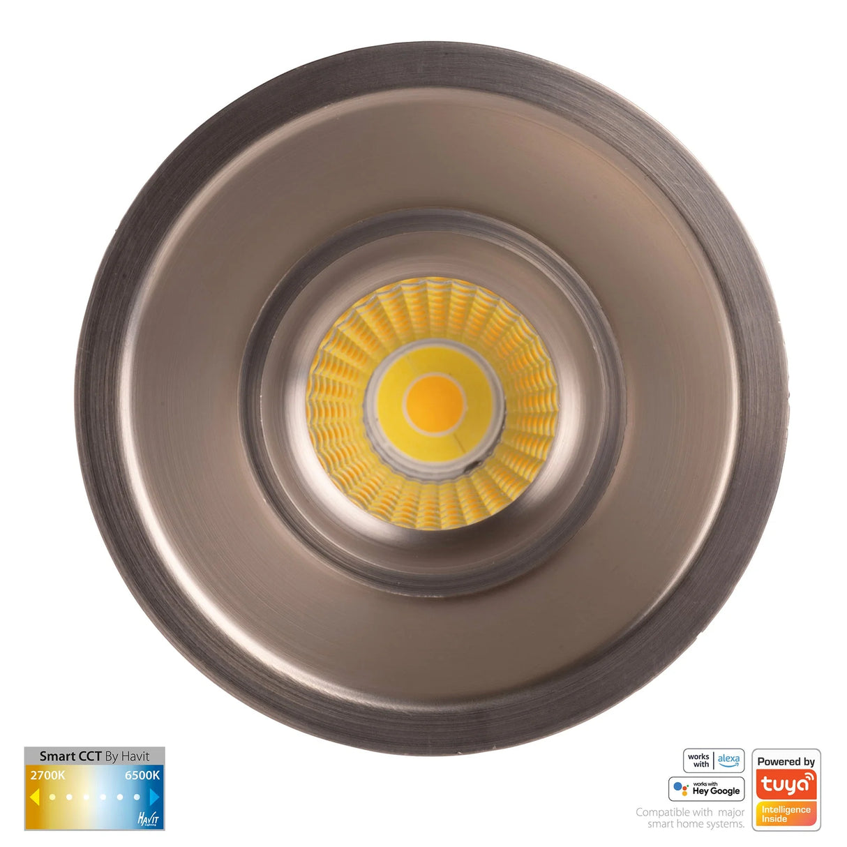 Havit HV5514CCT-NK Prime Nickel Coloured Fixed Deep CCT WIFI LED Downlight