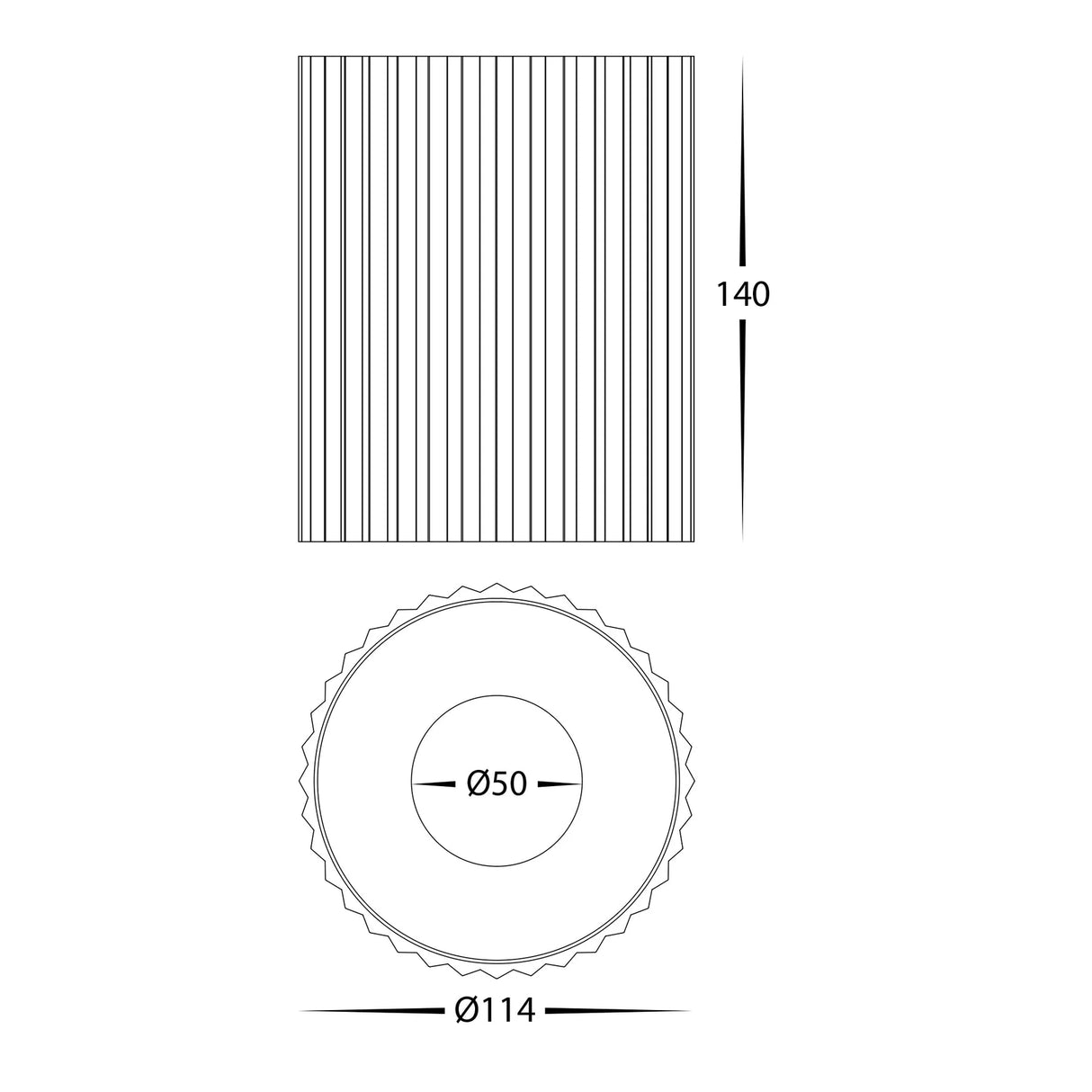 Havit HV5853S-BLK HV5853S-BLK-12V Nella Black 18w Surface Mounted LED Downlight