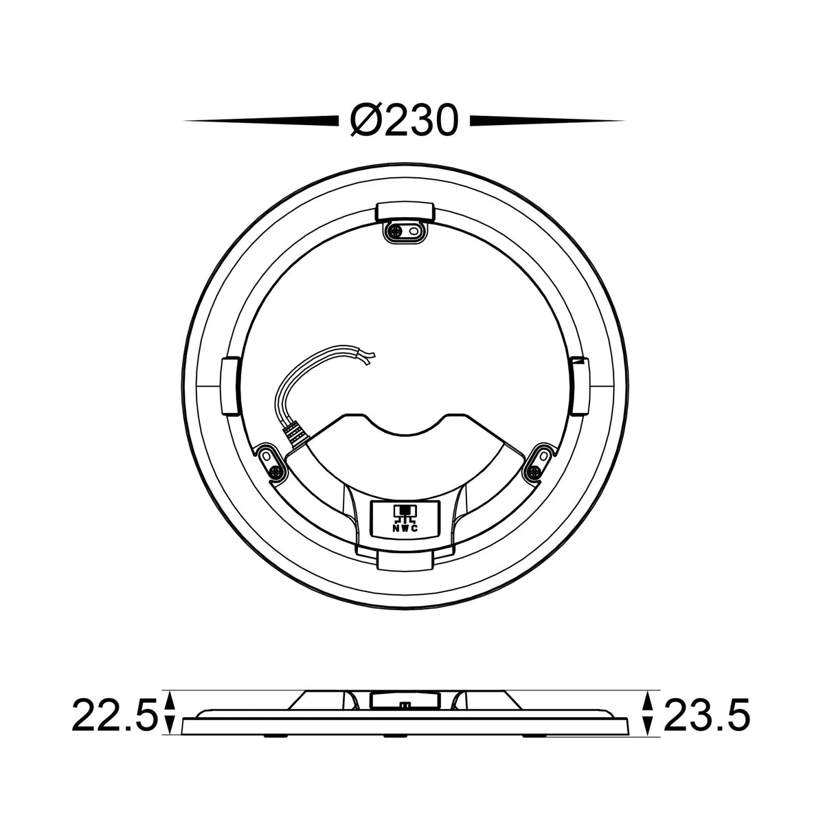 Havit HV5882T 18w-26w Tri Colour LED Panel