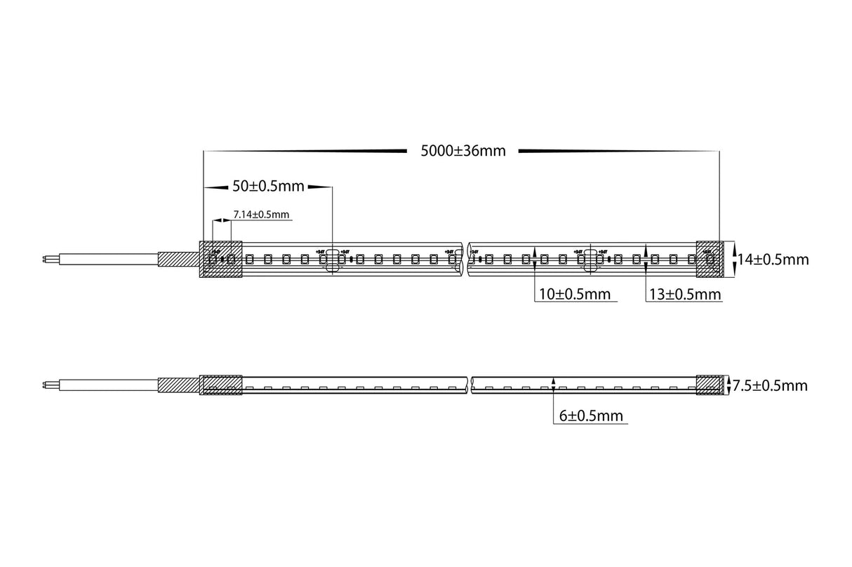 Havit HV9792 IP67 140 5K 14.4w IP67 24v DC HaviFlex Side Bend Flexible Neon LED Strip