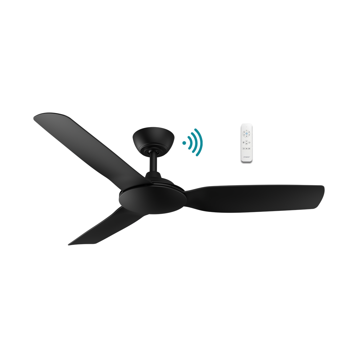Energy-efficient Martec Viper DC smart ceiling fan with remote control