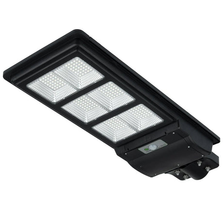 Black Energy-efficient Mercator Epsilon II solar streetlight for driveways