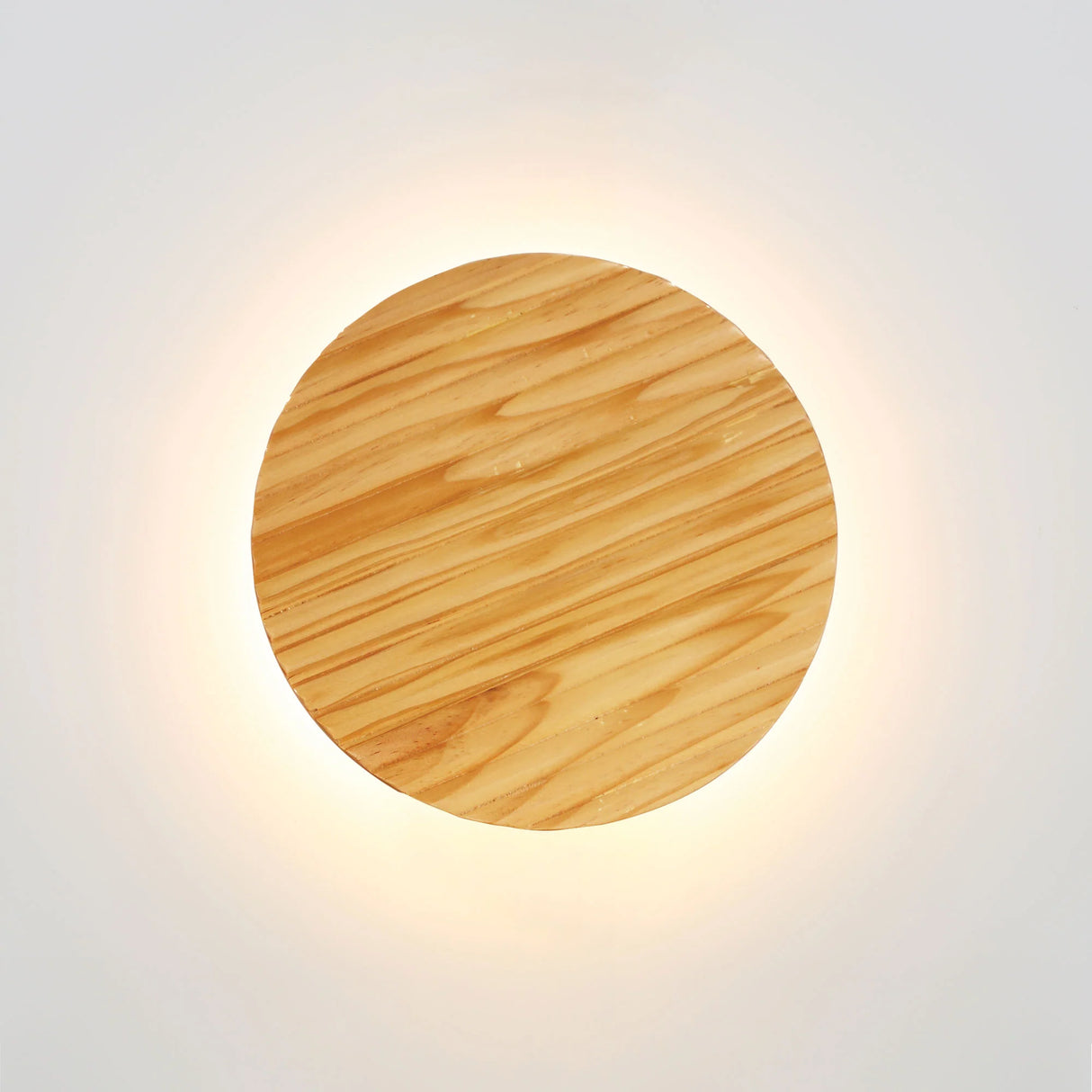Oriel DOT.20 Scalloped Wood Tri-Colour LED Wall Light