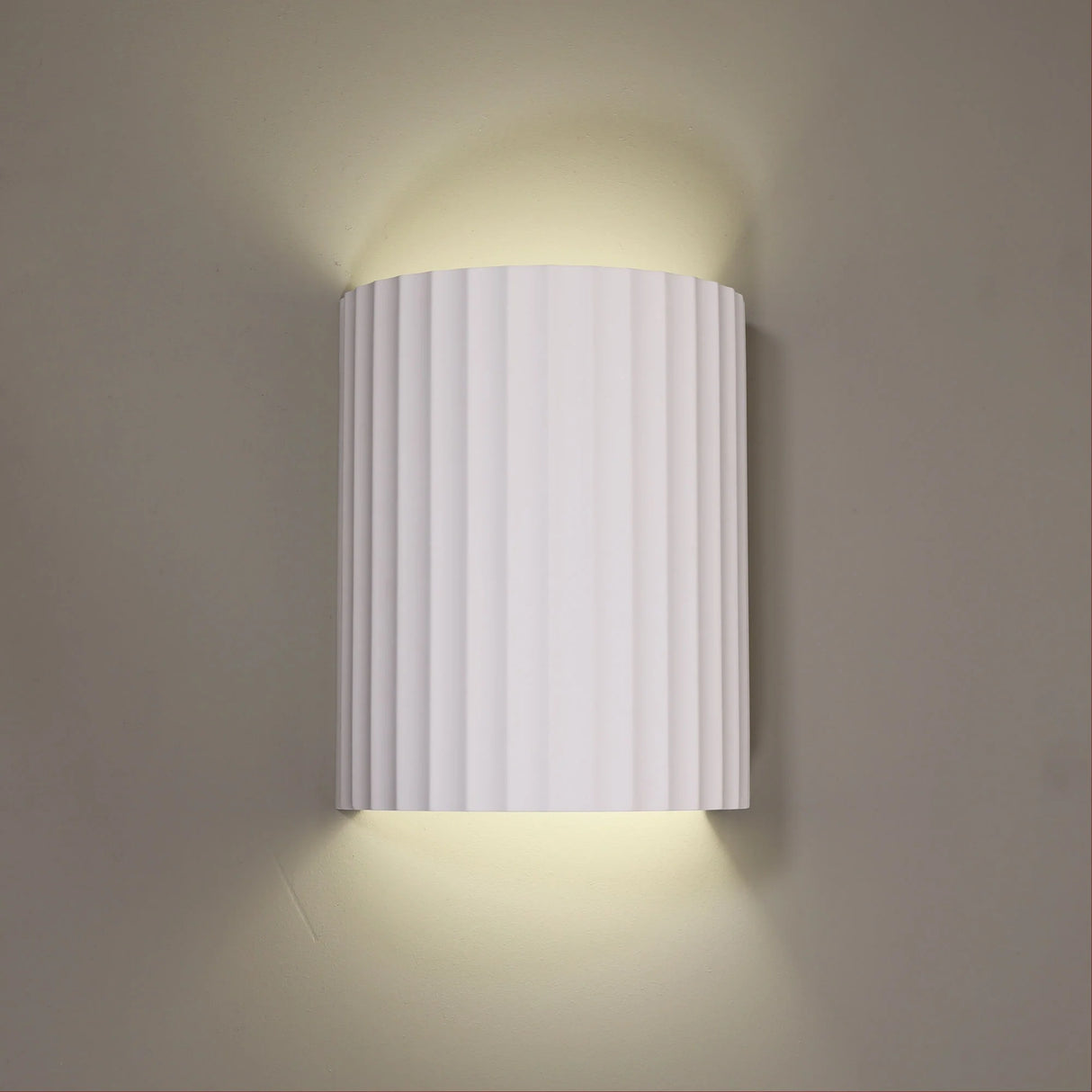 Oriel Lighting Mia Wall Sconce Plaster Finished Wall Light