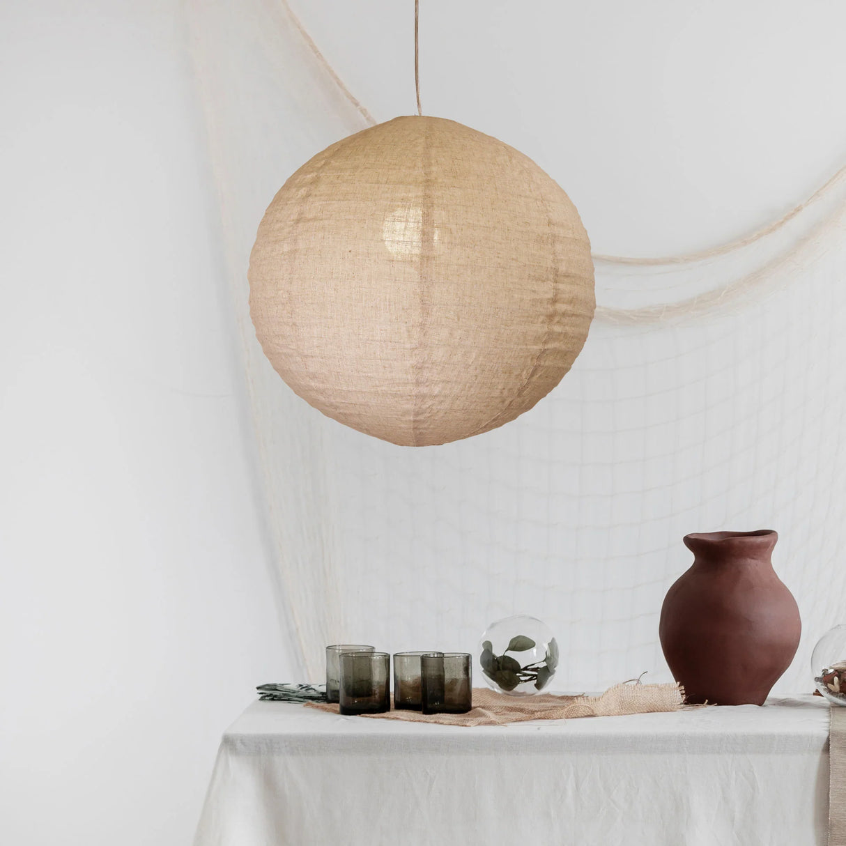 Oriel KANTO.60 Round Linen Shade Only