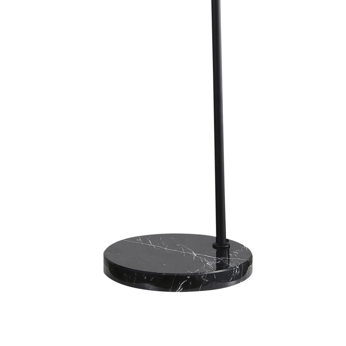 Oriel Marmo Black Arc Floor Lamp with Marble Base