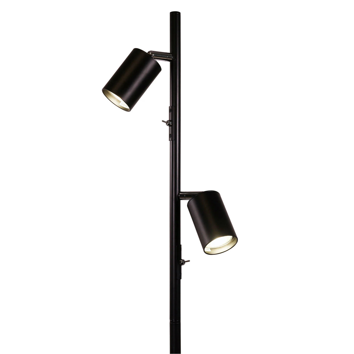 Oriel Ponte Adjustable Twin Floor Lamp Black