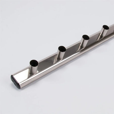 Metallic Domus HL 804 4LT B15 Hollywood wall light for mirror lighting on a light gray background