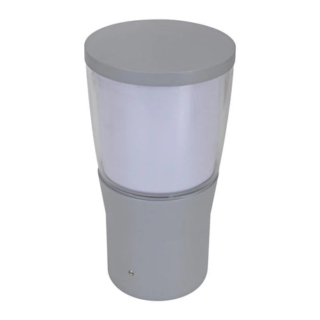 White Outdoor Domus BL 200 bollard light head replacement part on a white background