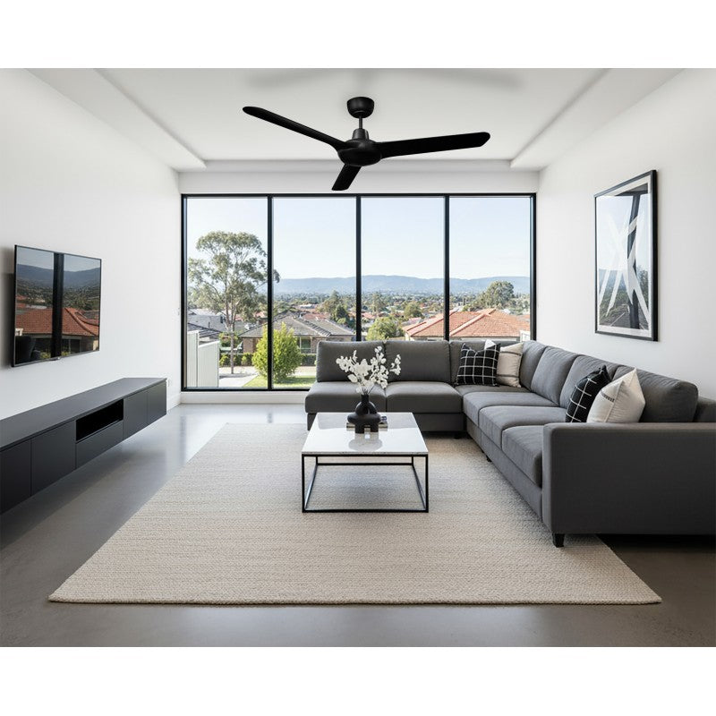 Ventair Spyda 1250mm DC Ceiling Fan SPYDC1253BL