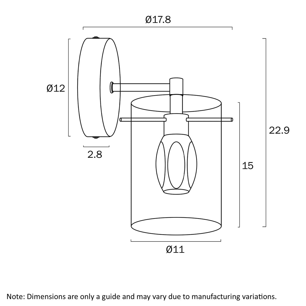 Telbix Crevil Wall Bracket