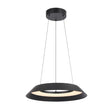 Telbix Hovin 43 Pendant in matte black sand-texture finish