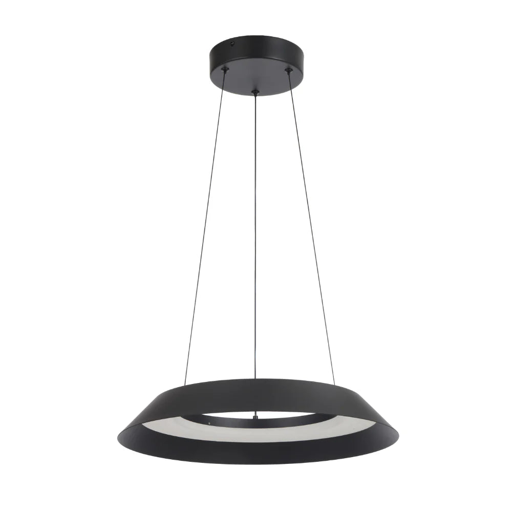 Close-up of Telbix Hovin 43 Pendant showing sand texture detail