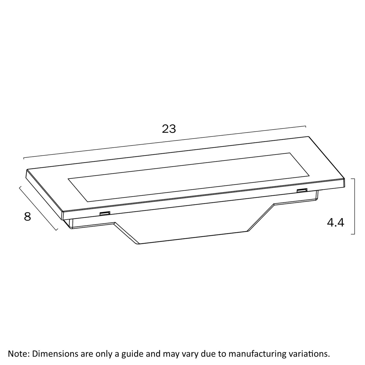 Telbix Ingar Opal Recess Wall Step Lamp