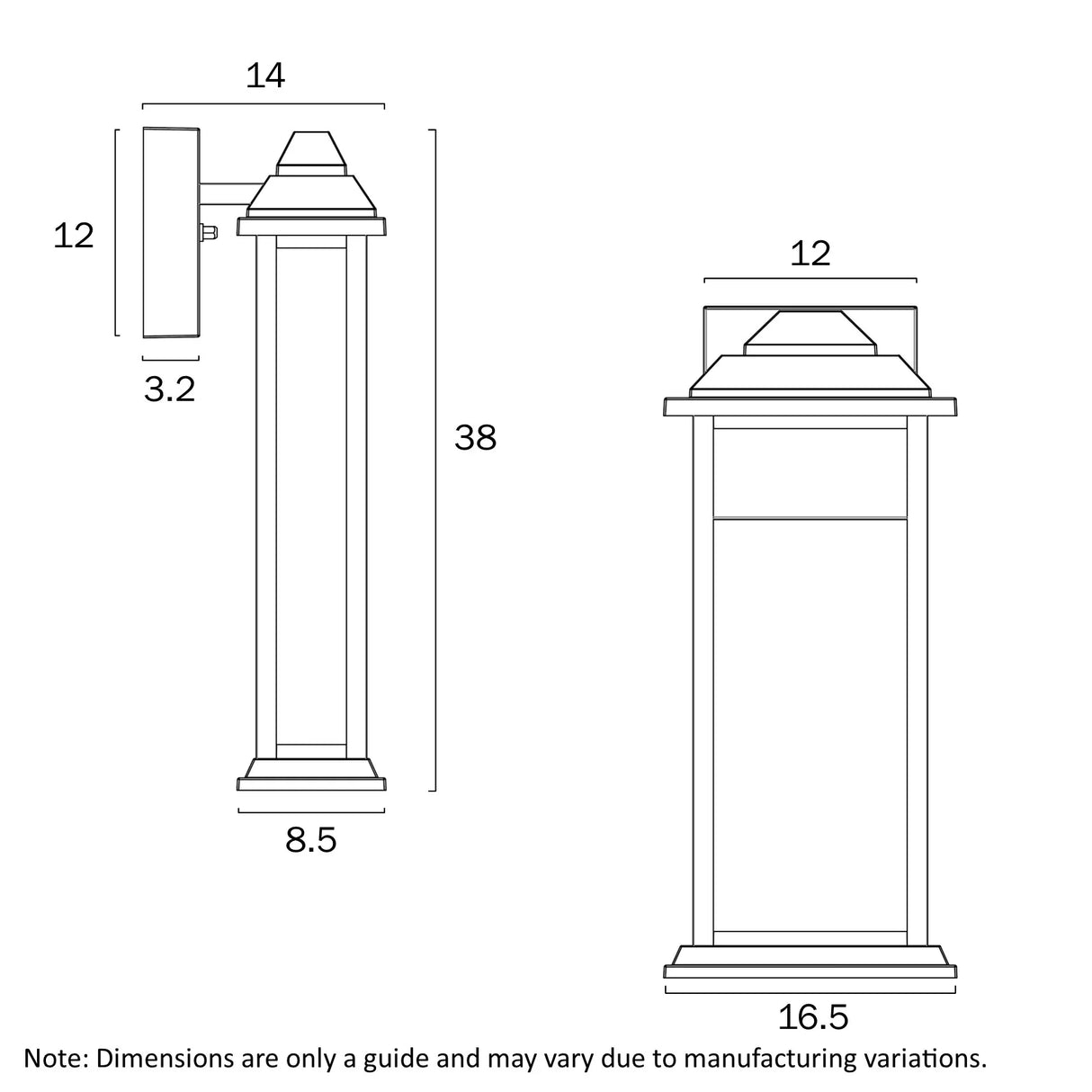 Telbix Jovaro 38 Exterior Wall Light