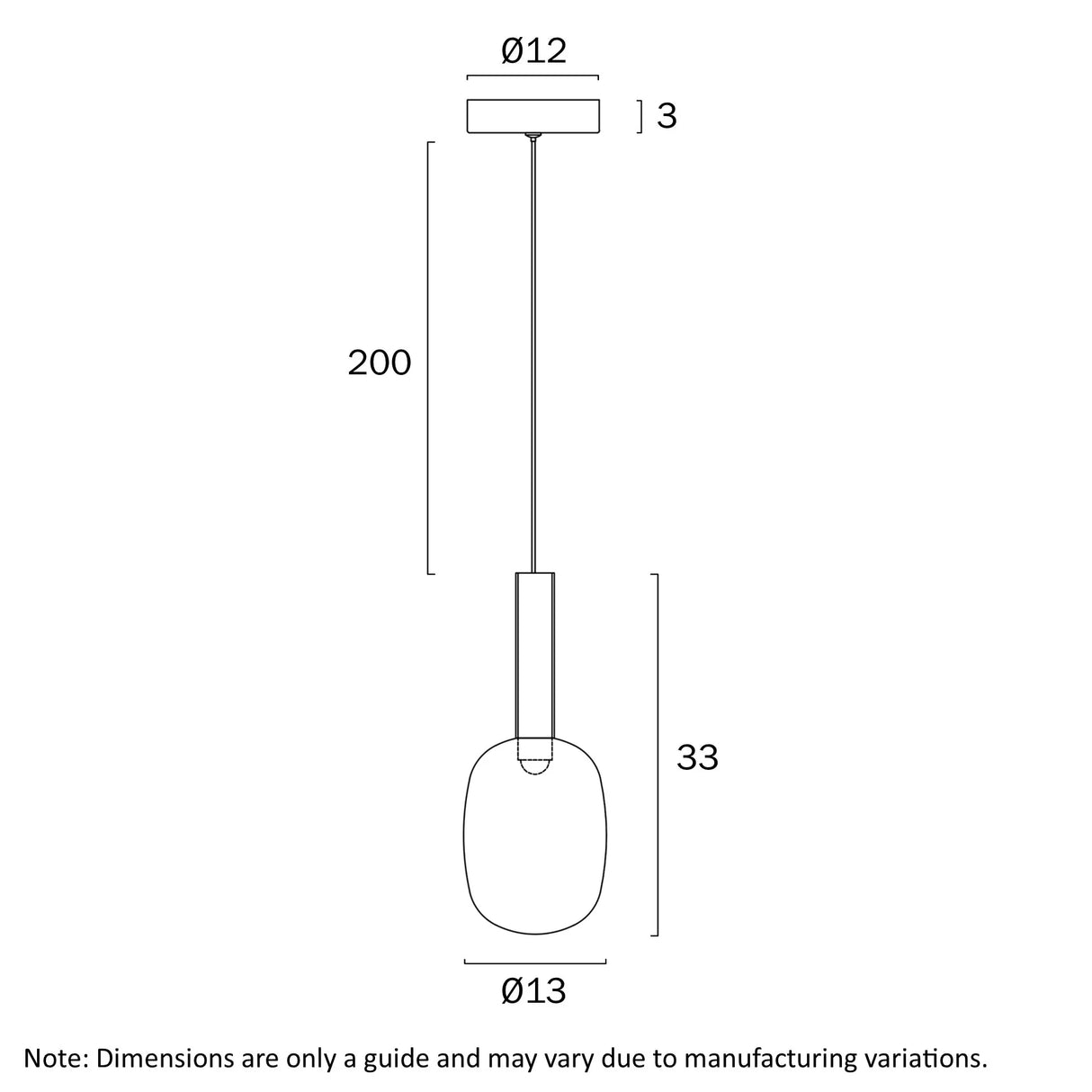 Telbix Obris 1 Light Pendant