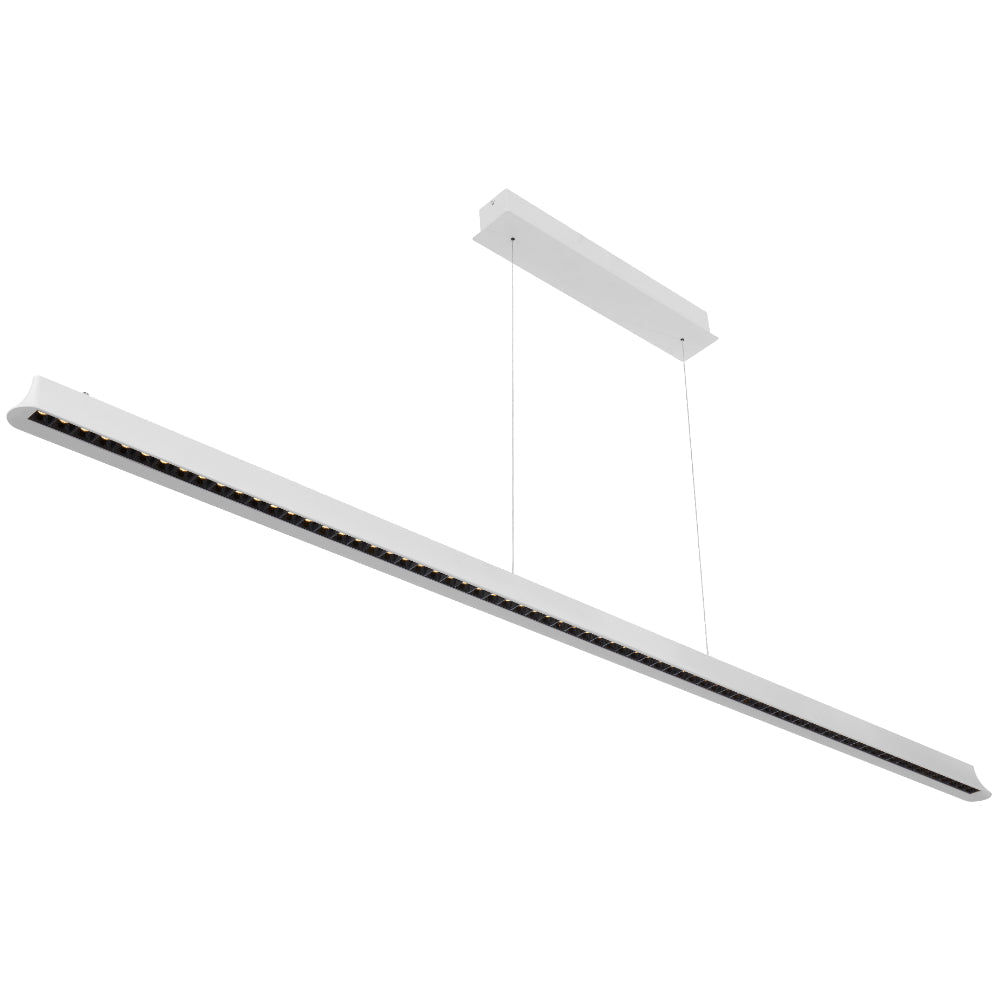 Modern pendant light fixture on a white background