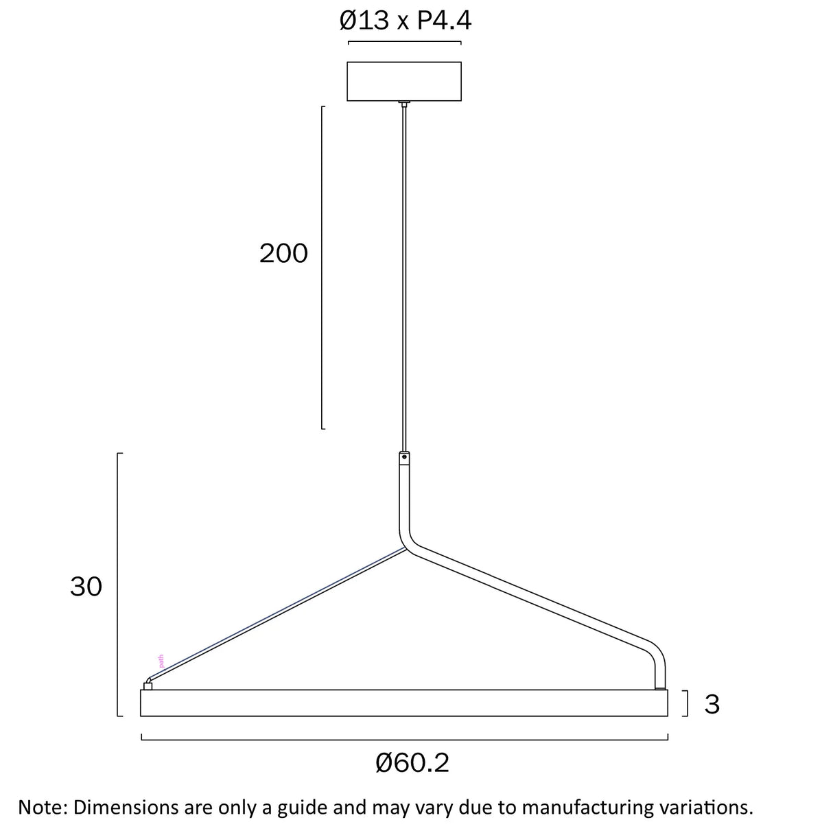 Telbix Truvon 60 Pendant