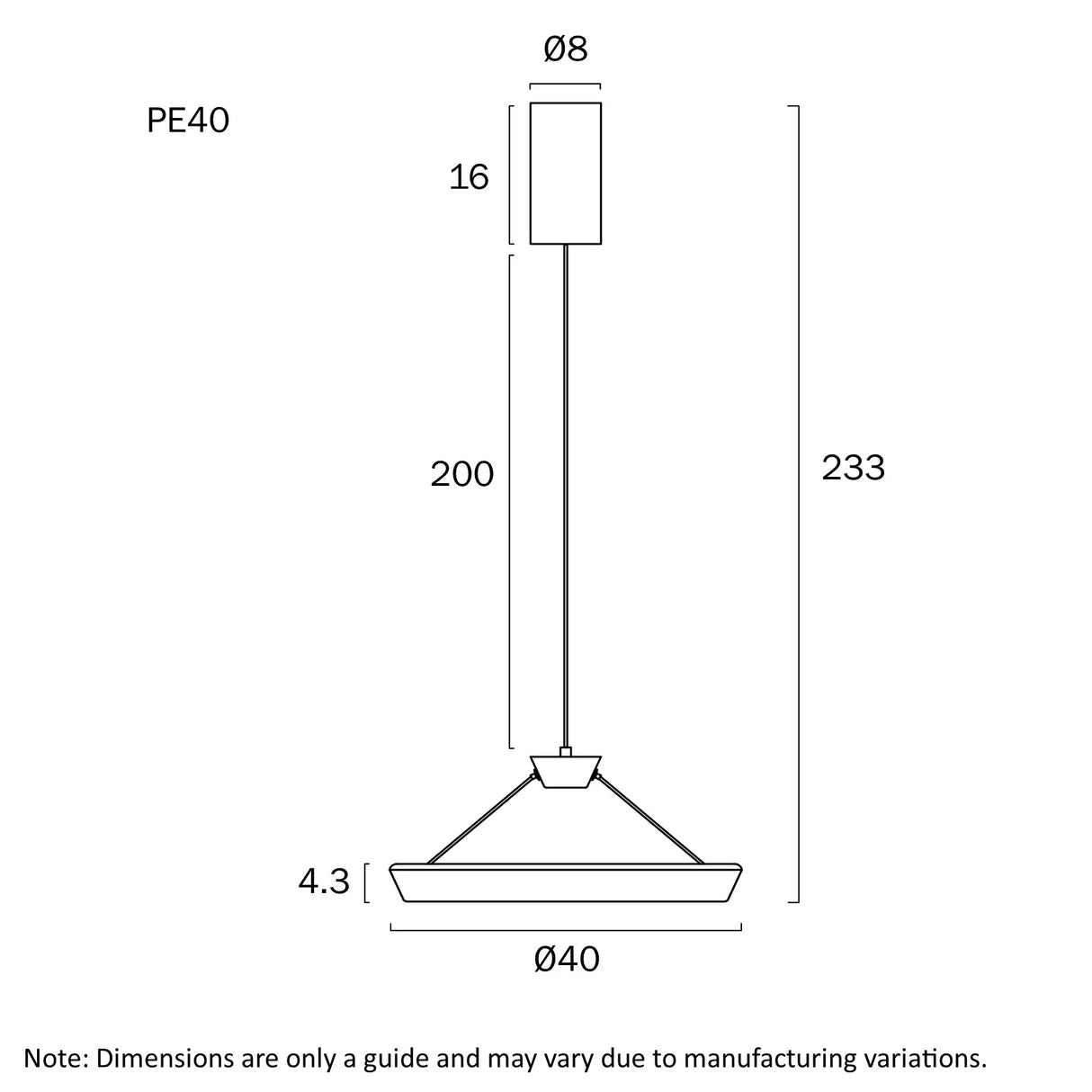 Telbix Vantel 40 Pendant
