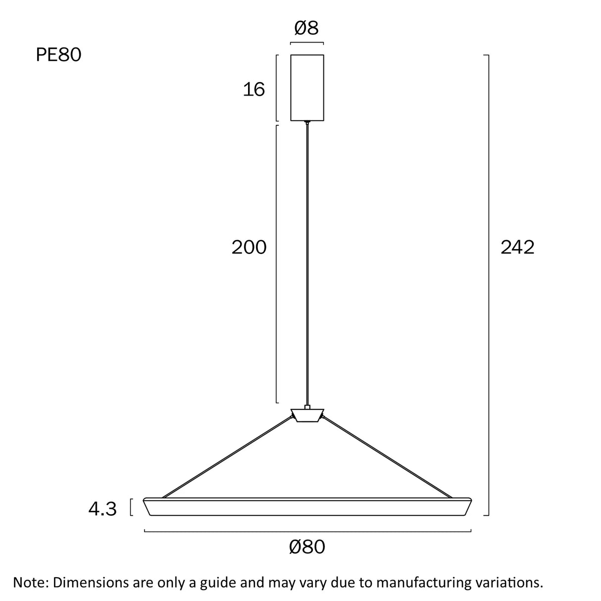 Telbix Vantel 80 Pendant