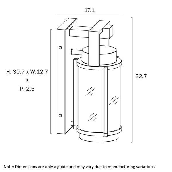 Telbix Vexor 33 Exterior Wall Light