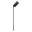 Domus Shadow 1 Light Adjustable 12V MR16 Garden Spike Light with a long pole on a white background