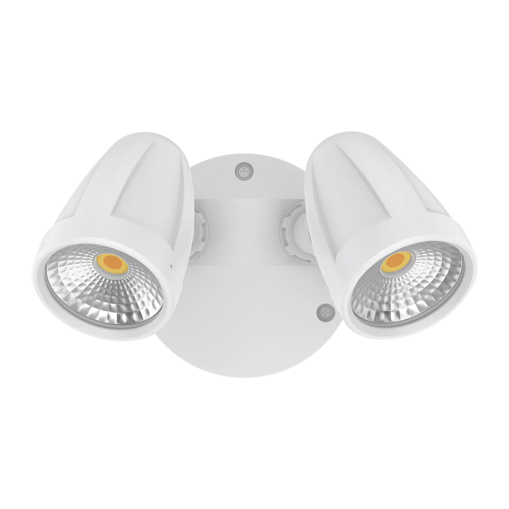 White Domus Muro Max 32 32W LED No-Sensor Trio wall light in a white background