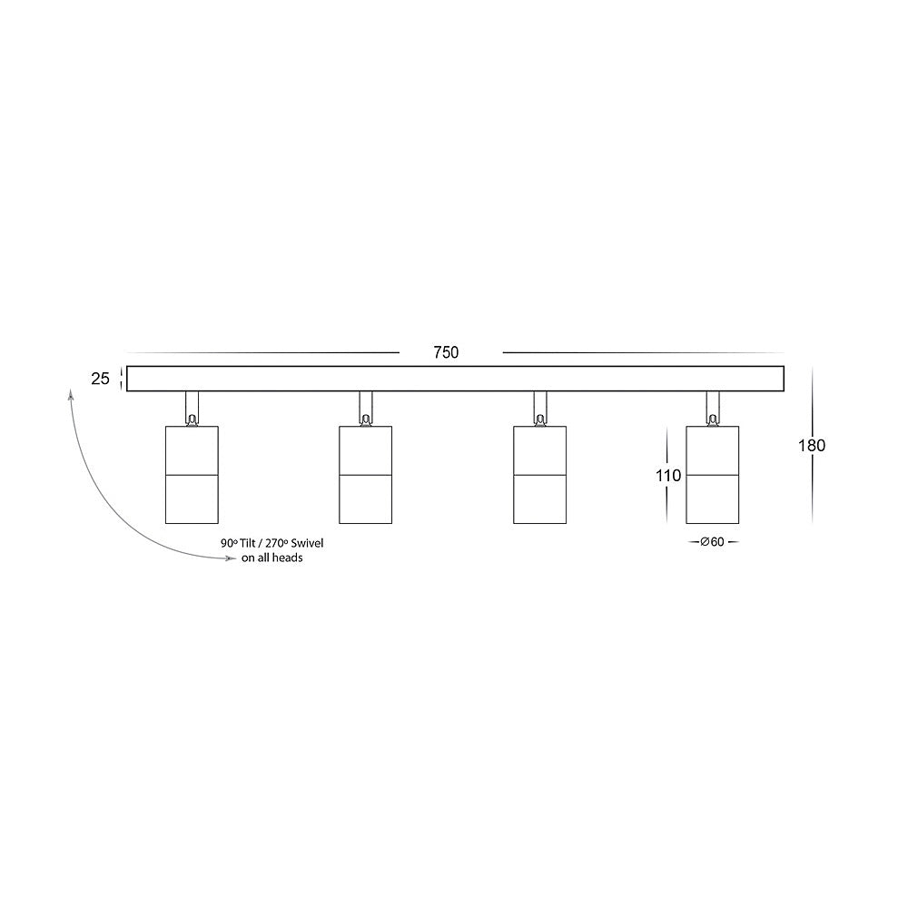 Havit HV4001T-4 Tivah 4 Light TRI Colour LED Bar Lights