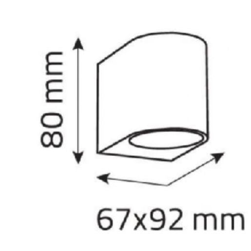 3A Lighting Round Fixed Down Outdoor Wall Pillar Light ST5022BK