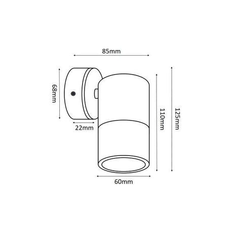 3A Fixed Down Outdoor Wall Pillar Light Solid Copper 2114