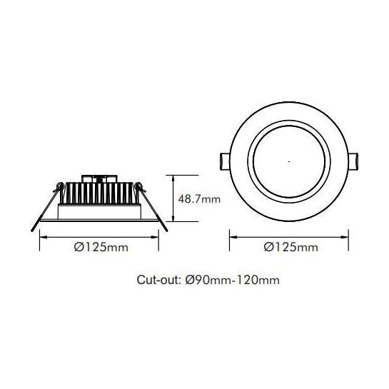 3A 15W LED Downlight Tri Colour DL1583