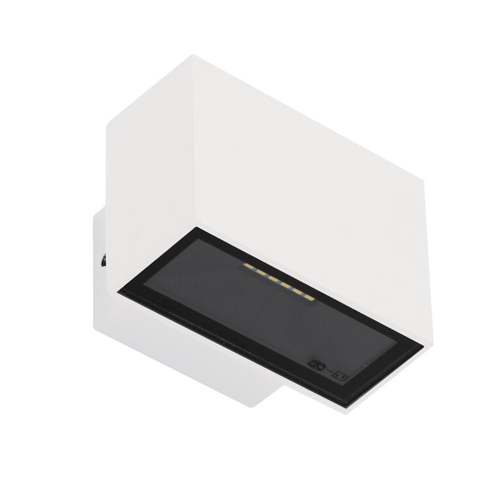 Domus BLOCK-6 240V 6W Two Way LED Wall Light White