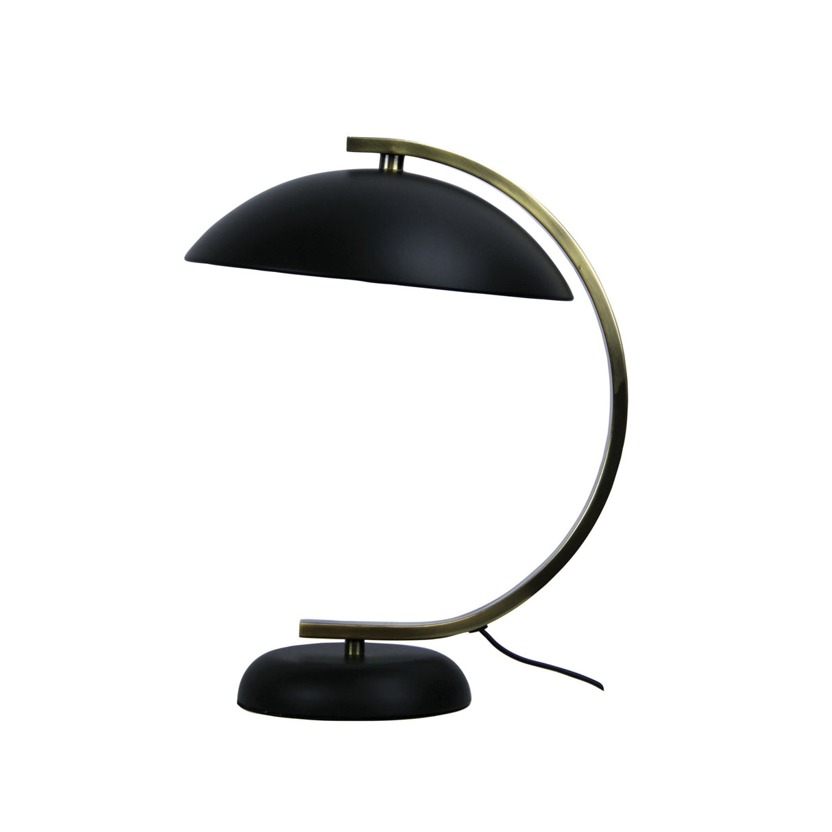 Oriel Lighting DECO TABLE LAMP Black Antique Brass