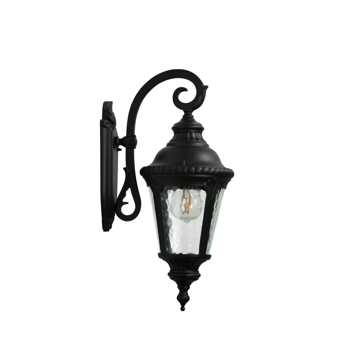Oriel Lighting Bristol Wall Light Outdoor Down Black