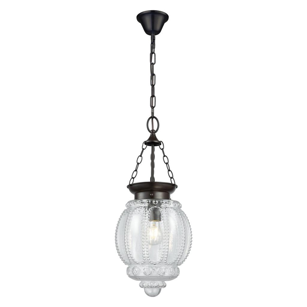 Domus CHELSEA Lantern Pendant Black 240V - 1 X E27