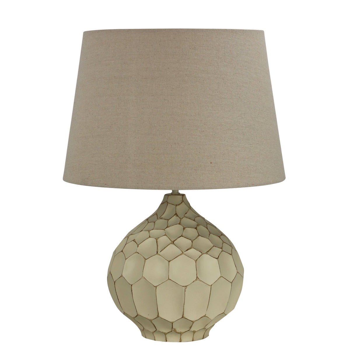 Oriel Lighting MEDEA Classic Distressed Ivory Table Lamp