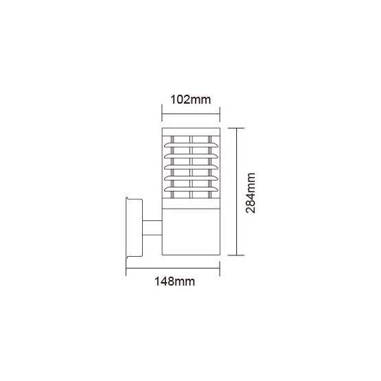 SAL Swan SE7085 LED Stainless Steel Wall Light
