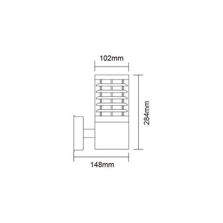 SAL Swan SE7085 LED Stainless Steel Wall Light