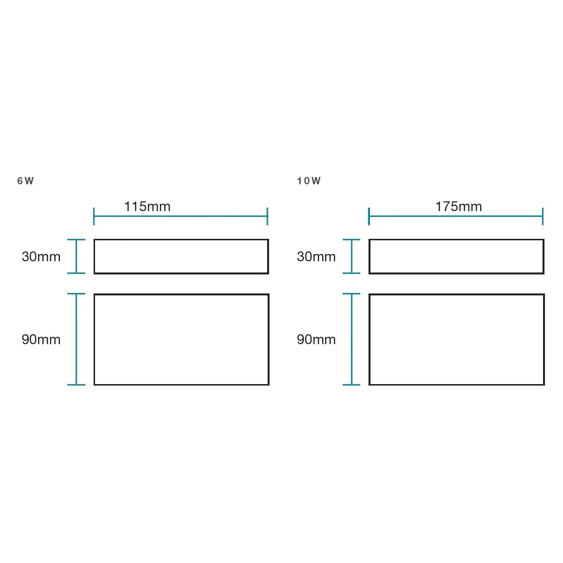 Martec Modus Tricolour LED Up Down Wall Light