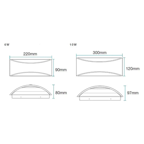 Martec Nova Tricolour LED Wall Light