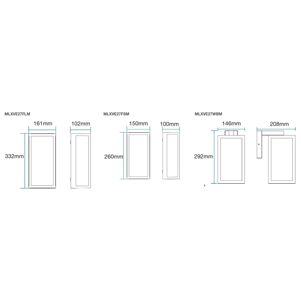 Martec Vancouver E27 Exterior Wall Light
