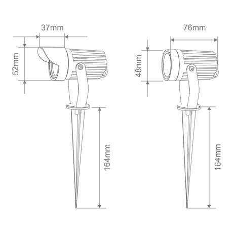 Domus ZOOM-PRO 5W 12/24V DC GARDEN SPIKE