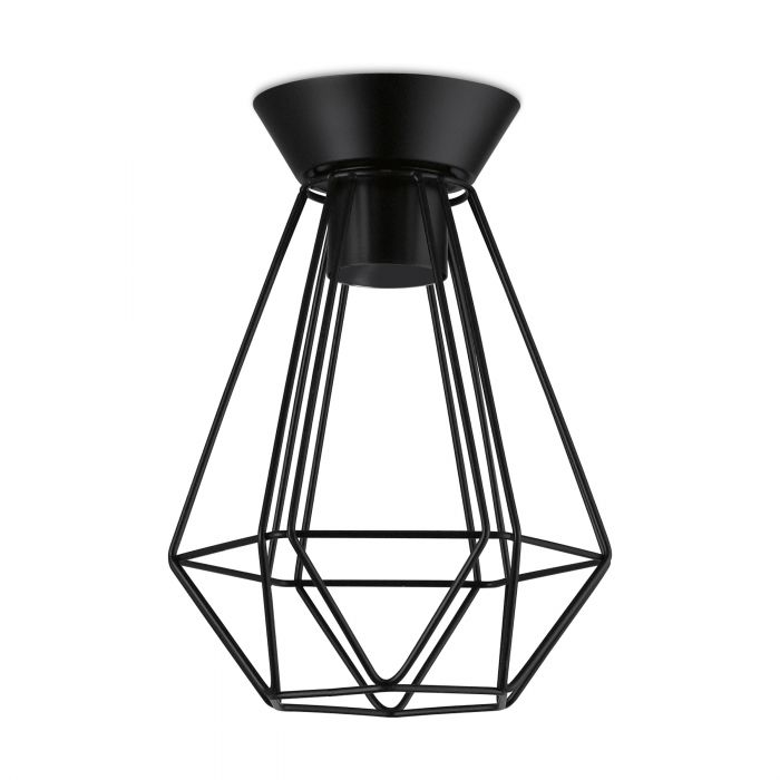 Eglo Lighting Tarbes DIY 60W E27 Black Small Ceiling Light